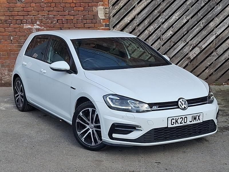 White Used 2020 VW Golf VII R-line Edition Hatchback | £18,998 (A bit pricey) - Image 1/4