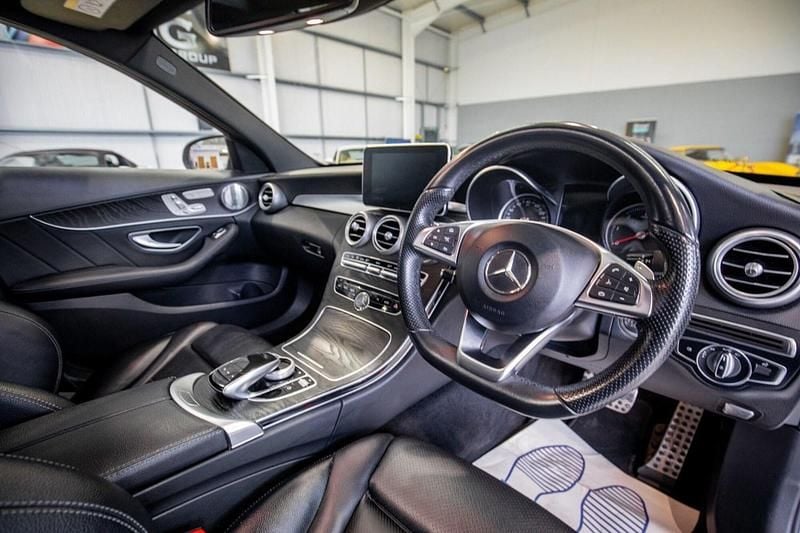 Used Mercedes C220 AMG Line Premium Plus 2017 Silver Sedan