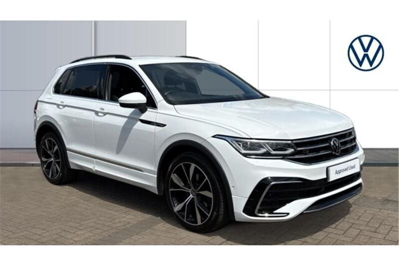 White Used 2022 VW Tiguan R-line SUV | £26,181 (Fair price) - Image 1/4