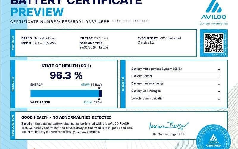 Used Mercedes EQA250 AMG Line Premium 139 kW (190 HP) 2022 SUV