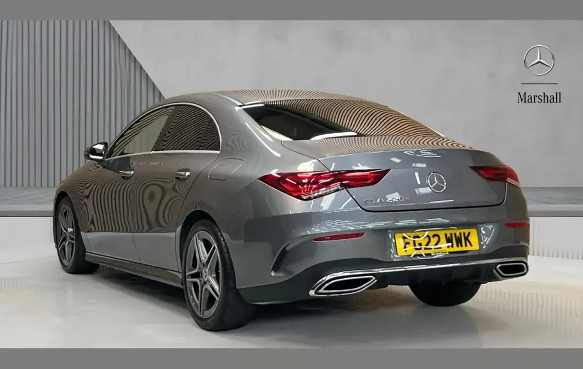 Used Mercedes CLA220 AMG Line Premium 190 HP (139 kW) 2022 Grey Coupe