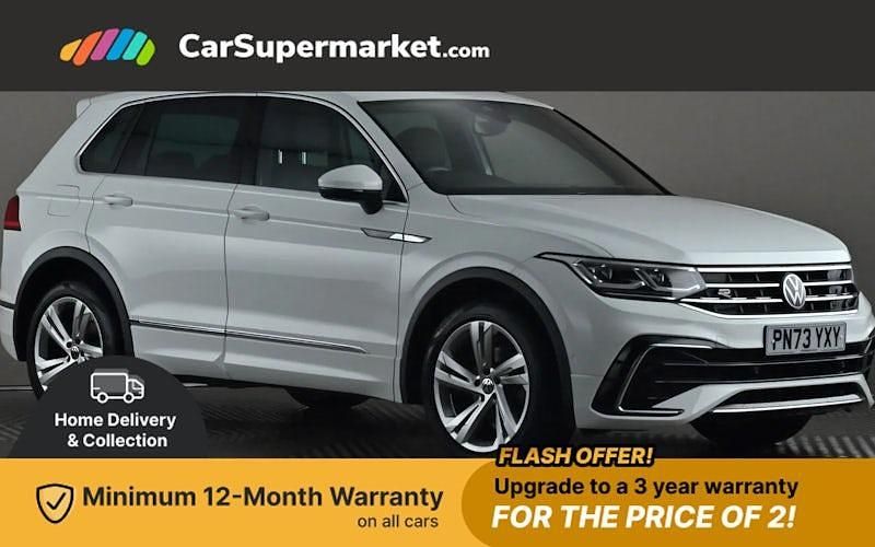 White Used 2023 VW Tiguan R-line Edition SUV | £26,697 (Fair price) - Image 1/3