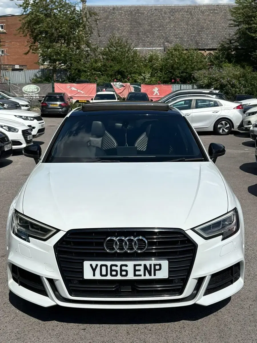 Used Audi A3 S-Line 150 HP (110 kW) 2017 White Hatchback
