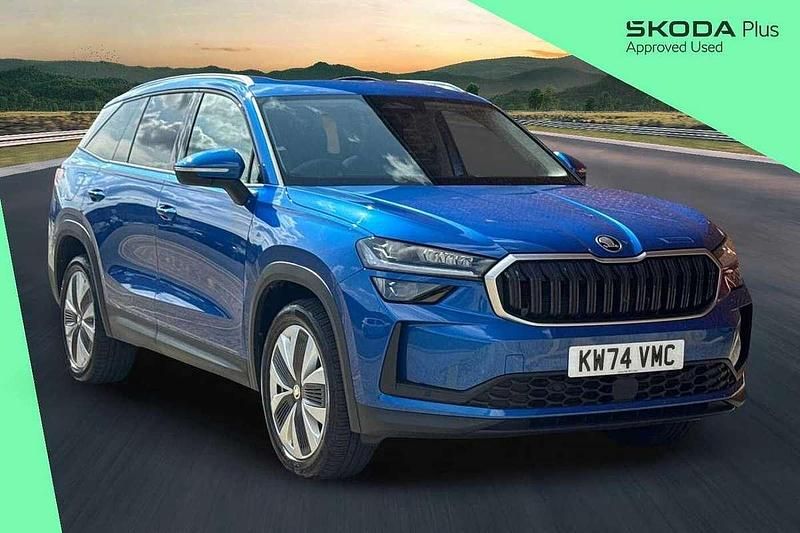 Race blue metallic Used 2025 Skoda Kodiaq SE L SUV | £36,400 (A bit pricey) - Image 1/4