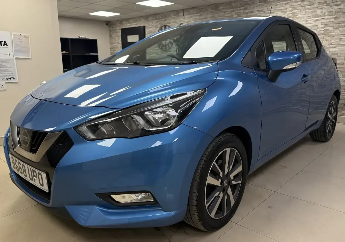 Used Nissan Micra Acenta 71 HP (52 kW) 2018 Blue Hatchback