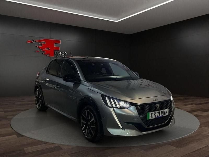 Used Peugeot e-208 Premium 100 kW (136 HP) 2021 Grey Hatchback