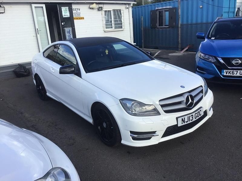 White Used 2013 Mercedes C220 AMG Coupe | £4,495 (Fair price) - Image 1/4