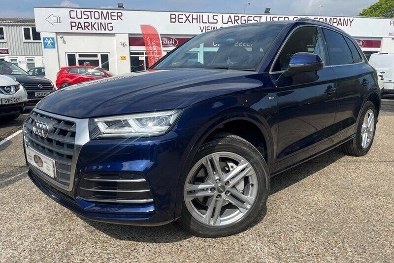 Blue Used 2018 Audi Q5 S-Line SUV | £19,999 (Good price) - Image 1/1