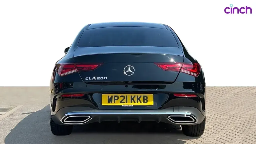 Used Mercedes CLA200 AMG line 161 HP (118 kW) 2021 Black Coupe