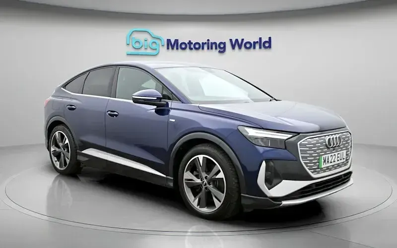 Used Audi Q4 Sportback e-tron S-Line 219 kW (299 HP) 2022 Blue SUV