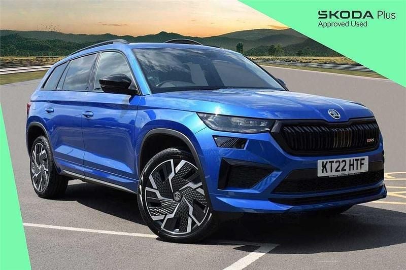 Blue Used 2022 Skoda Kodiaq vRS SUV | £30,700 (Good price) - Image 1/4