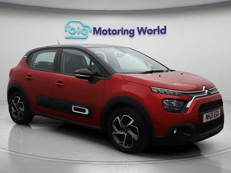 Red Used 2021 Citroën C3 PureTech Hatchback | £10,300 (Good price) - Image 1/4