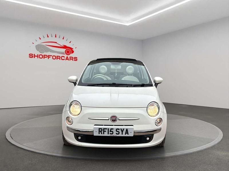 Used Fiat 500 Lounge 2015 White Cabriolet