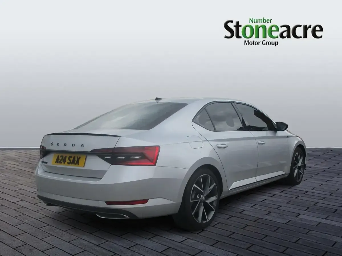 Used Skoda Superb SportlinePlus 150 HP (110 kW) 2024 Silver Hatchback