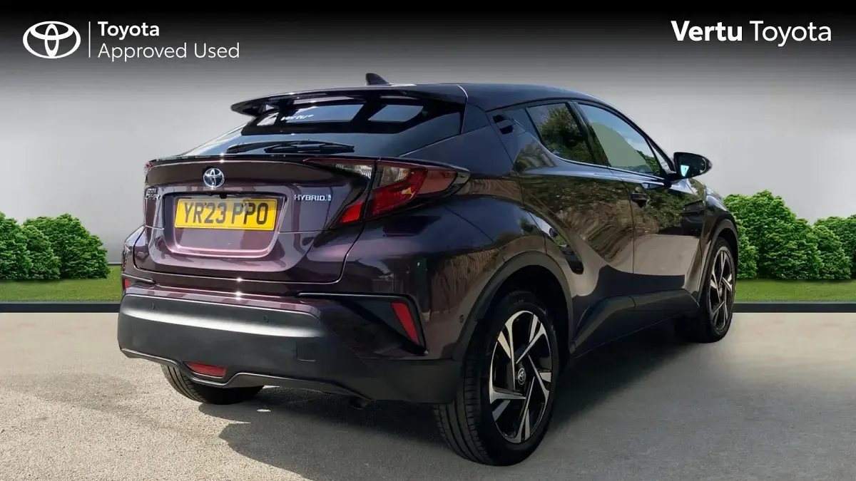 Used Toyota C-HR Design 122 HP (89 kW) 2023 Deep amethyst (metallic paint) SUV