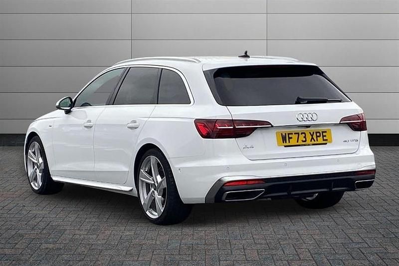 Used Audi A4 S-Line 204 HP (150 kW) 2023 Arkona white Estate