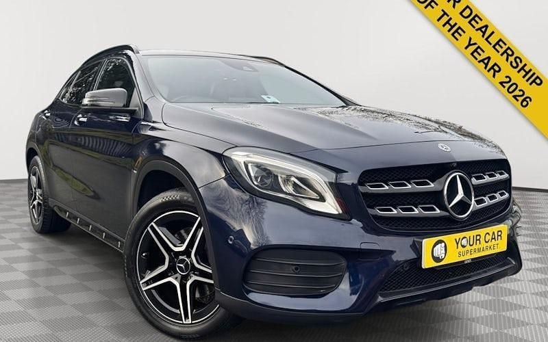 Used Mercedes GLA220 AMG Line Premium 177 HP (130 kW) 2018 Blue SUV