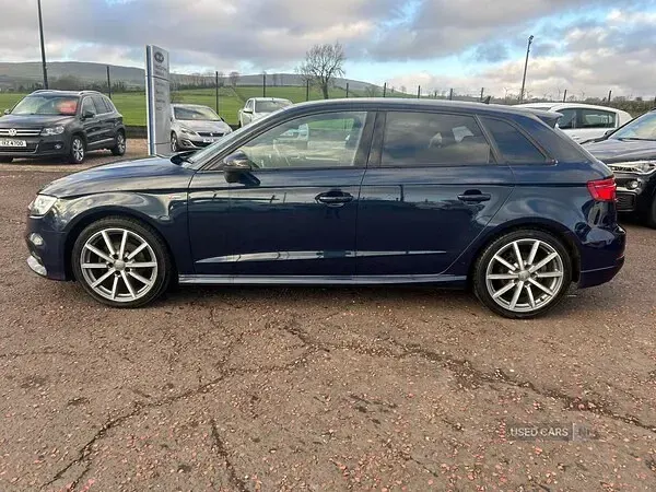 Used Audi A3 Black Edition 116 HP (85 kW) 2019 Blue Sedan