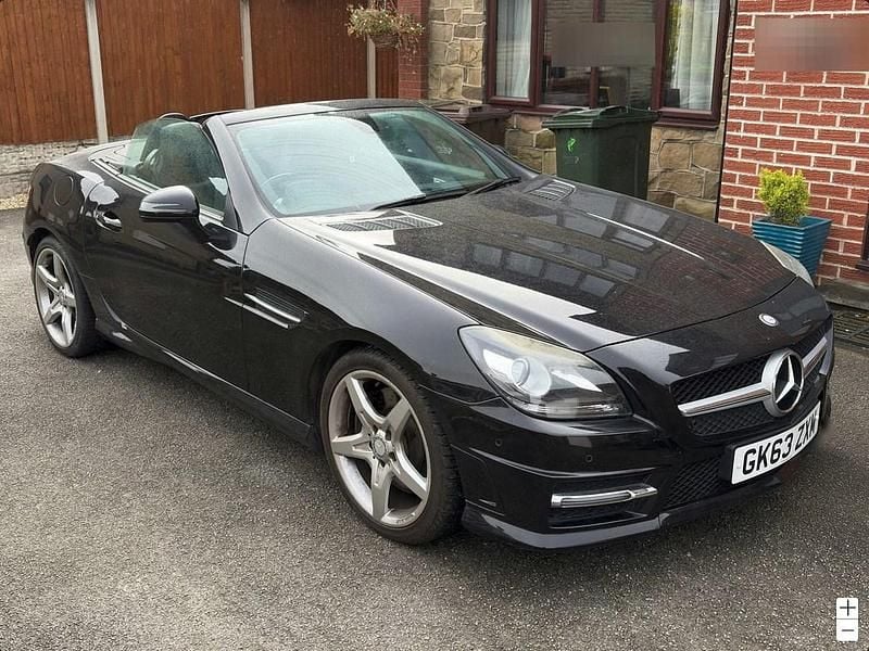 Black Used 2013 Mercedes SLK250 AMG Cabriolet | £10,490 (Fair price) - Image 1/3