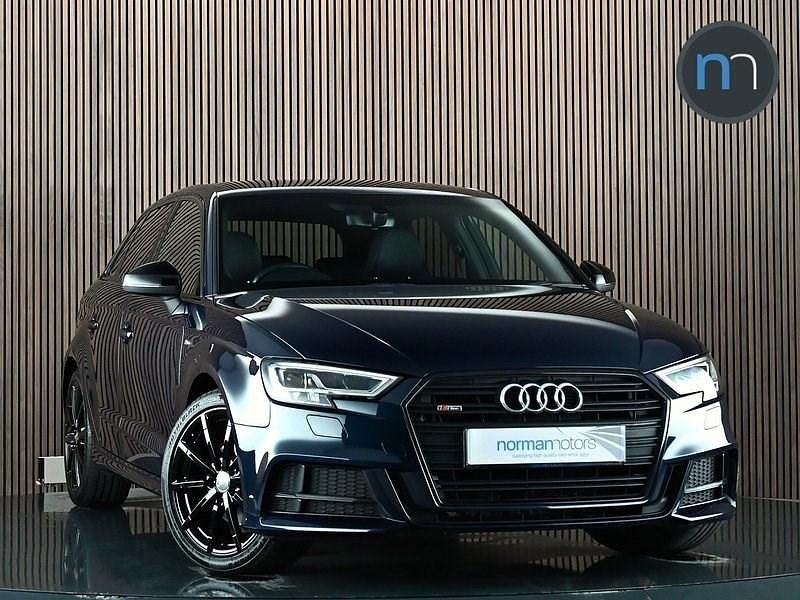 Used Audi A3 Sportback Black Edition 150 HP (110 kW) 2017 Blue Hatchback