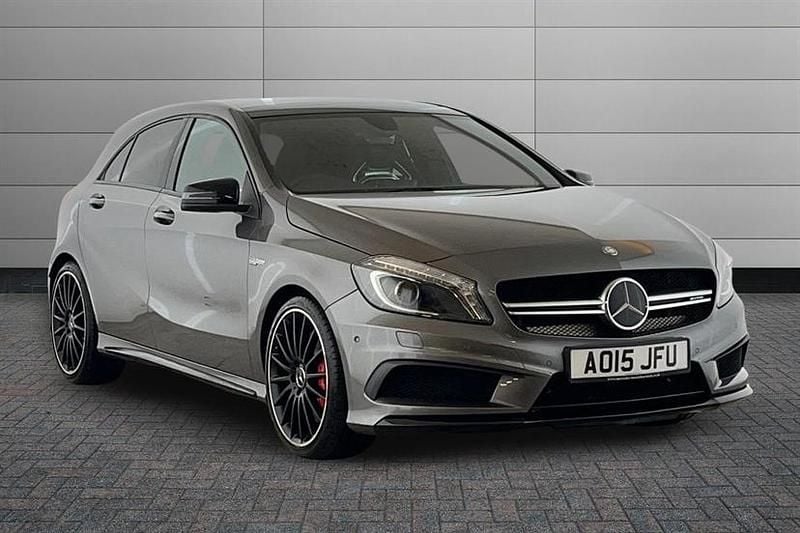 Mountain grey Used 2015 Mercedes A45 AMG Hatchback | £18,490 (Fair price) - Image 1/4