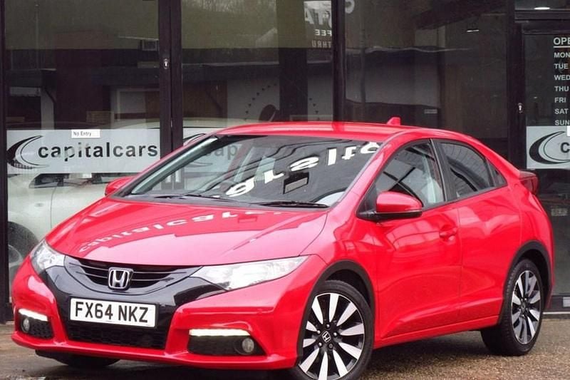 Red Used 2014 Honda Civic SE Plus Hatchback | £4,689 (Good price) - Image 1/1