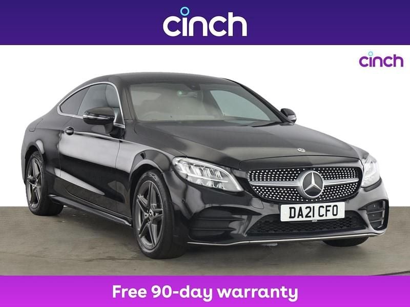 Black Used 2021 Mercedes C300 AMG line Coupe | £24,699 (Super price) - Image 1/3