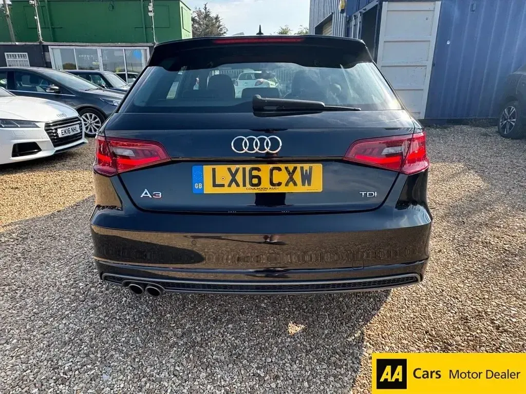 Used Audi A3 Sportback S-Line 150 HP (110 kW) 2016 Black Hatchback