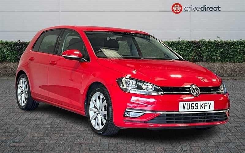 Red Used 2019 VW Golf VII GT Hatchback | £13,650 (Fair price) - Image 1/4
