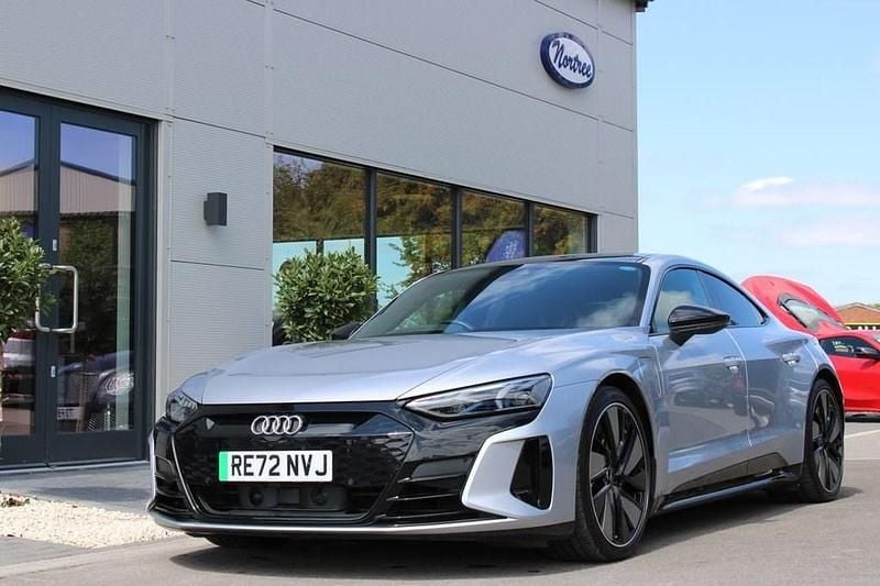 Silver Used 2022 Audi e-tron GT quattro Design Sedan | £52,500 (Super price) - Image 1/4