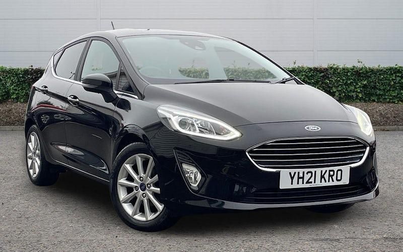 Used Ford Fiesta Titanium 125 HP (91 kW) 2021 Black Hatchback