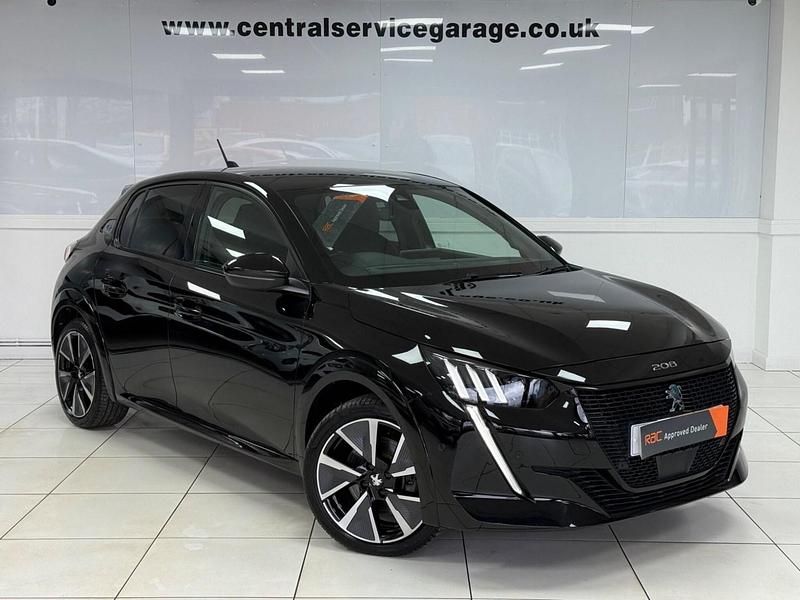 Used Peugeot e-208 Premium 100 kW (136 HP) 2021 Black Hatchback