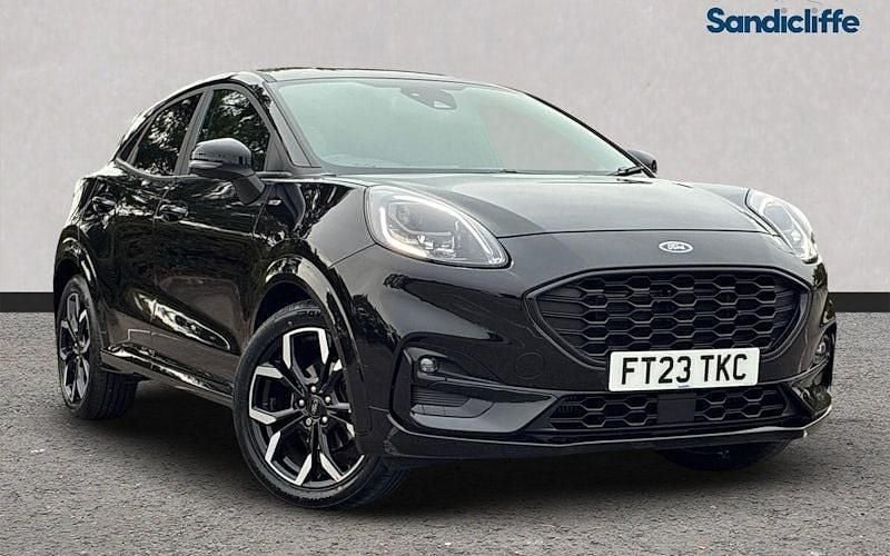 Black Used 2023 Ford Puma Gen-E ST-Line X Hatchback | £17,212 (Fair price) - Image 1/4
