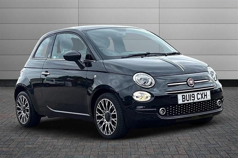 Crossover black Used 2019 Fiat 500 Anniversary Hatchback | £8,670 (Fair price) - Image 1/3