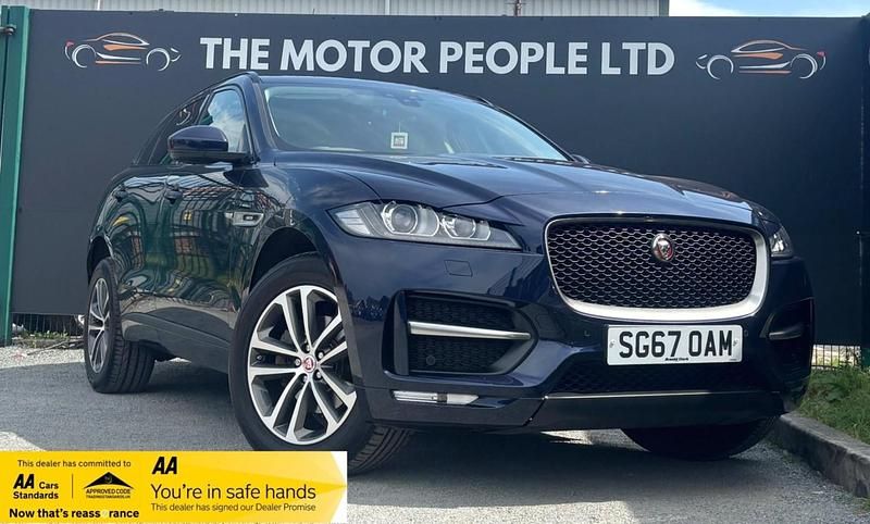 Blue Used 2017 Jaguar F-Pace R-Sport SUV | £13,495 (Good price) - Image 1/4