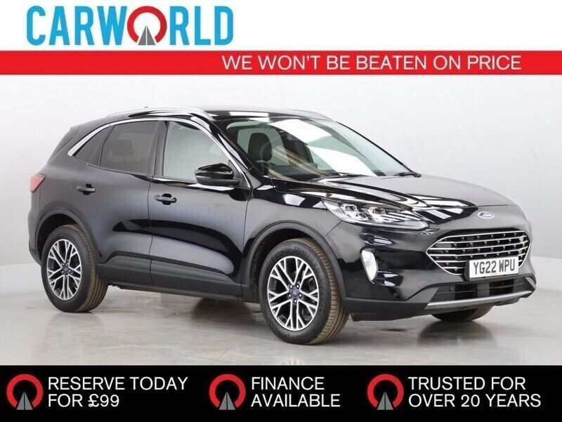 Black Used 2022 Ford Kuga Titanium SUV | £18,700 (Good price) - Image 1/4