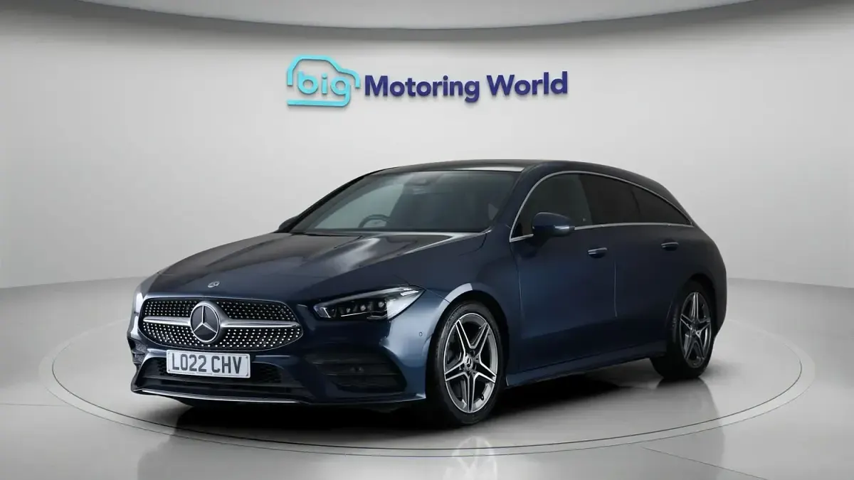 Used Mercedes CLA250 AMG Line Premium Plus 224 HP (164 kW) 2022 Blue Coupe