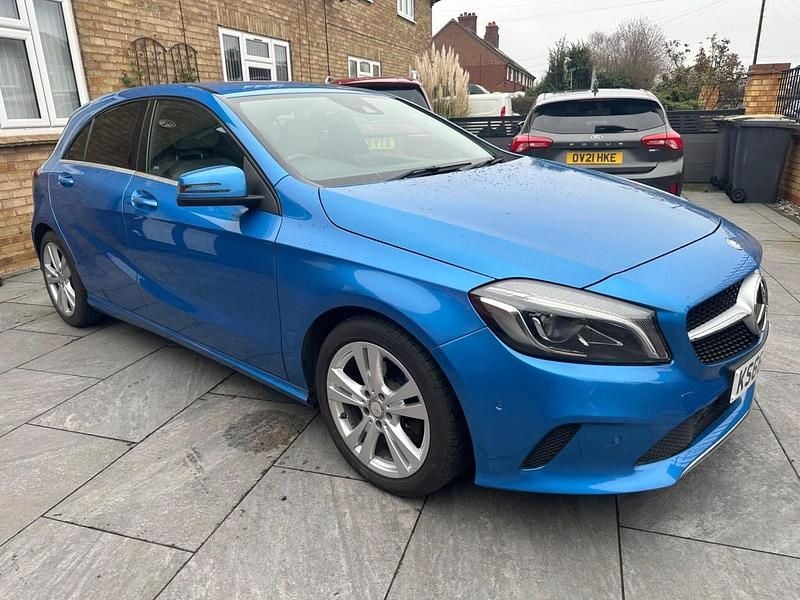 Used Mercedes A200 Premium 2017 Blue Hatchback