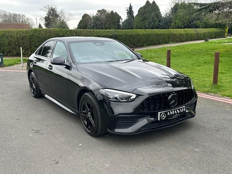 Used Mercedes C300e AMG line 2022 Black Sedan