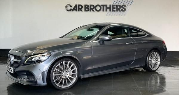 Used Mercedes C220 AMG line 2019 Grey Coupe