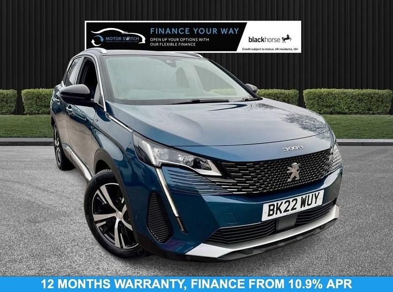 Blue Used 2022 Peugeot 3008 GTi Hatchback | £15,795 (Fair price) - Image 1/3