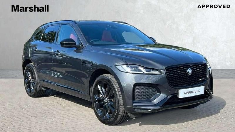 Premium metallic carpathian grey Used 2023 Jaguar F-Pace R-Dynamic SUV | £38,391 (Expensive) - Image 1/4