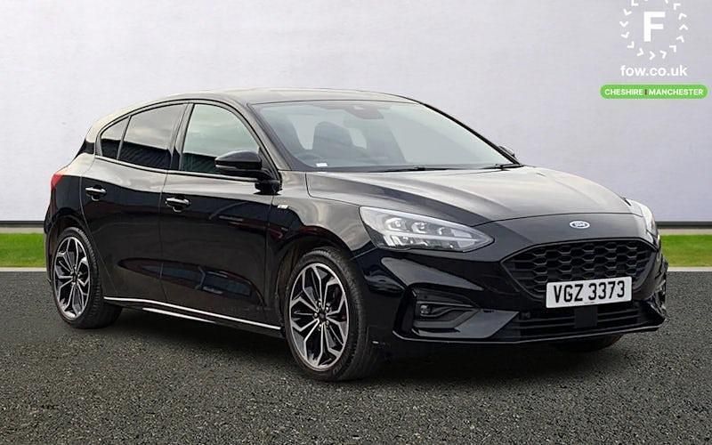 Black Used 2021 Ford Focus ST-Line X Hatchback | £16,899 (Good price) - Image 1/4