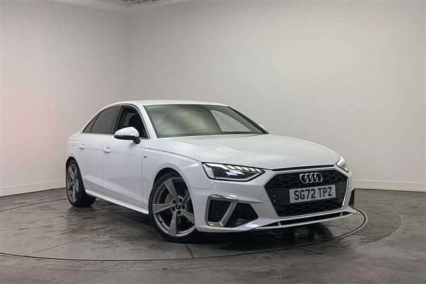 White Used 2022 Audi A4 S-Line Sedan | £22,100 (Fair price) - Image 1/4