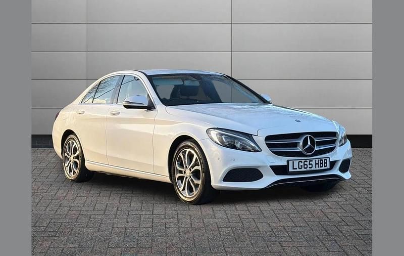 White Used 2015 Mercedes C200 Sedan | £10,495 (Fair price) - Image 1/3