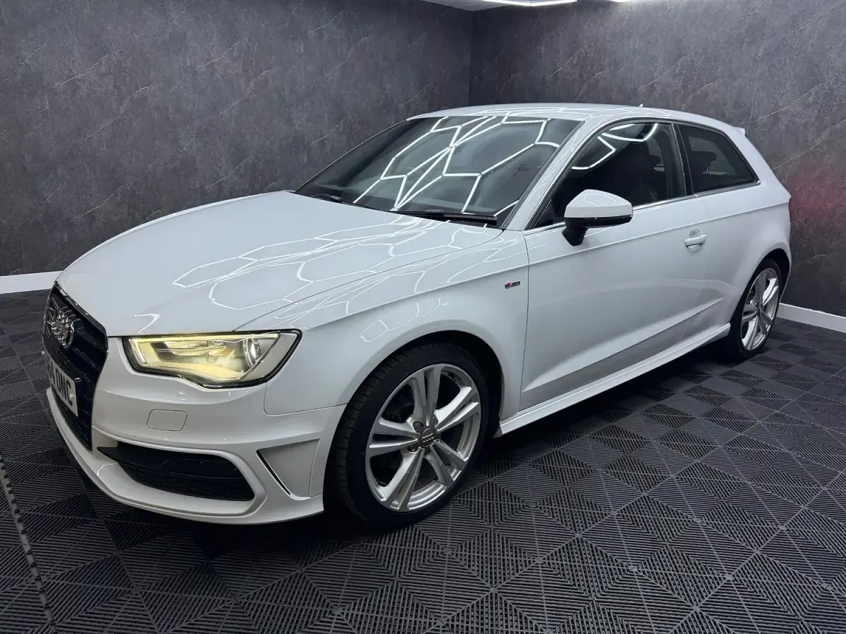 Used Audi A3 S-Line 2014 White Hatchback
