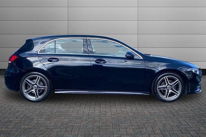 Used Mercedes A200 AMG line 163 HP (119 kW) 2018 Black Hatchback