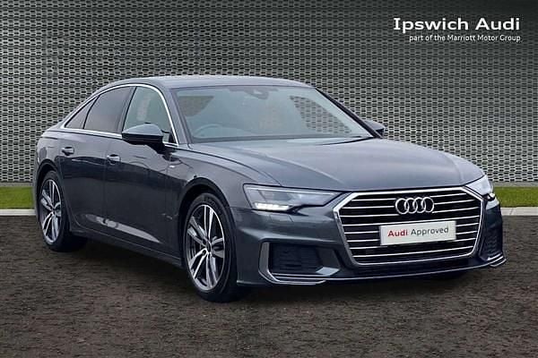 Grey Used 2022 Audi A6 S-Line Sedan | £23,691 (Fair price) - Image 1/4