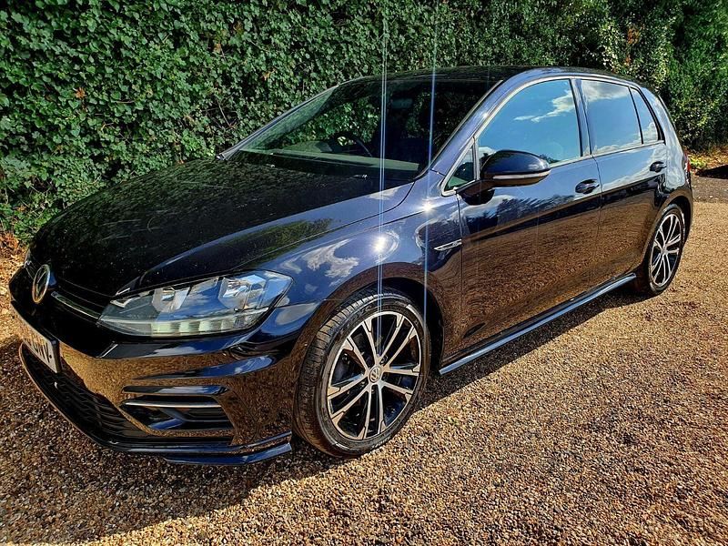 Black Used 2018 VW Golf VII R-line Hatchback | £12,850 (Fair price) - Image 1/3