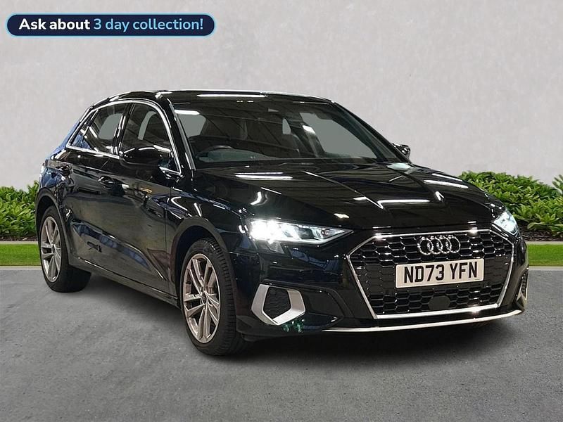 Black Used 2023 Audi A3 Sport Hatchback | £22,550 (Fair price) - Image 1/4